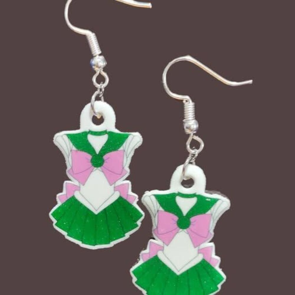 Sailor Moon Sailor Jupiter Earrings-Wires-Gold
